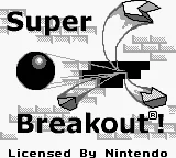 Super Breakout title screen