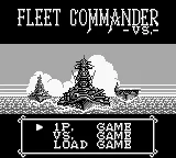 Fleet Commander VS. title screen
