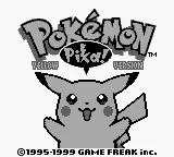 Pokemon - Yellow Version - Special Pikachu Edition (USA, Europe) (CGB+SGB Enhanced) title screen