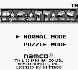 Pac-Panic (Europe) (SGB Enhanced) title screen