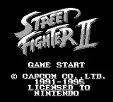 Street Fighter II (USA, Europe) (Rev 1) (SGB Enhanced) title screen