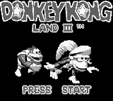Donkey Kong Land 2 (USA, Europe) (SGB Enhanced) title screen