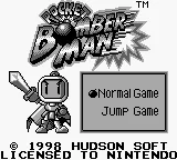 Pocket Bomberman (Europe) (SGB Enhanced) title screen