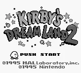 Kirby's Dream Land 2 (USA, Europe) (SGB Enhanced) title screen