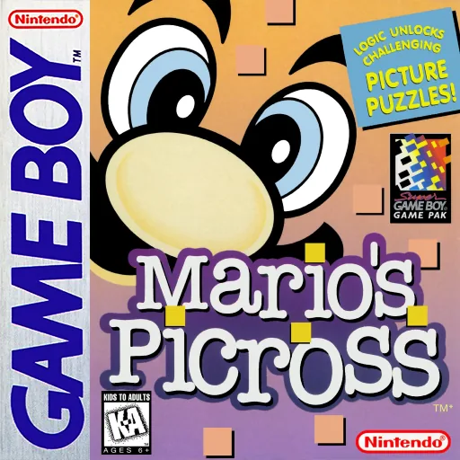 Backdrop artwork for Mario's Picross (USA, Europe) (SGB Enhanced)