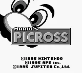Mario's Picross (USA, Europe) (SGB Enhanced) title screen