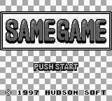 Same Game (Japan) (SGB Enhanced) title screen