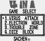 4 in 1 (Europe) (4B-002, Sachen) title screen