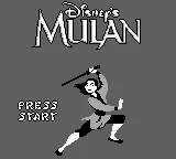 Mulan (Europe) (SGB Enhanced) title screen