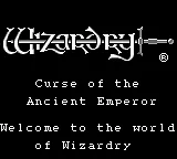Wizardry Gaiden II - Kodai Koutei no Noroi title screen