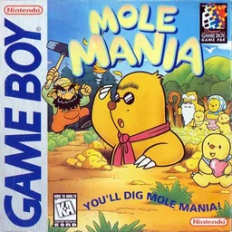 Backdrop artwork for Mole Mania (USA, Europe) (SGB Enhanced)