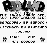 Rodland title screen