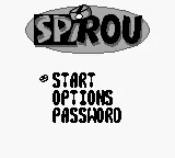 Spirou (Europe) (En,Fr,De,Es) (SGB Enhanced) title screen
