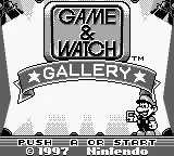 Game & Watch Gallery (Europe) (SGB Enhanced) title screen