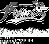 King of Fighters '95, The (Europe) (SGB Enhanced) title screen