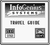 InfoGenius Productivity Pak - Frommer's Travel Guide title screen
