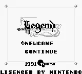 Legend - Ashita e no Tsubasa title screen