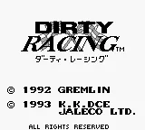 Dirty Racing title screen
