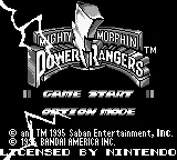 Mighty Morphin Power Rangers - The Movie (USA, Europe) (SGB Enhanced) title screen