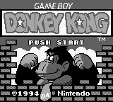 Donkey Kong (World) (Rev 1) (SGB Enhanced) title screen