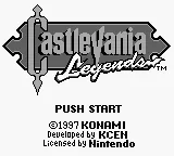 Castlevania Legends (USA, Europe) (SGB Enhanced) title screen