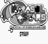 Parasol Stars - Rainbow Islands II title screen