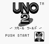 Uno 2 - Small World (Japan) (SGB Enhanced) title screen