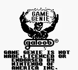 Game Genie title screen
