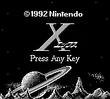 X title screen