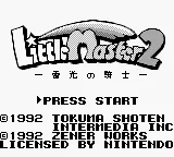 Little Master 2 - Raikou no Kishi title screen