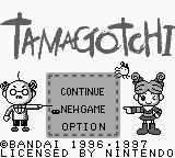 Tamagotchi (USA, Europe) (SGB Enhanced) title screen