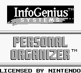InfoGenius Systems - Personal Organizer with Phone Book title screen