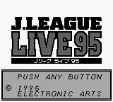 J.League Live 95 (Japan) (SGB Enhanced) title screen