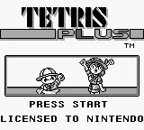 Tetris Plus (USA, Europe) (SGB Enhanced) title screen