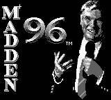 Madden 96 (USA, Europe) (SGB Enhanced) title screen
