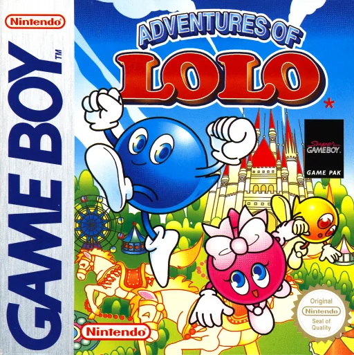 Backdrop artwork for Adventures of Lolo (Europe) (SGB Enhanced)