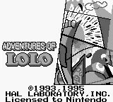 Adventures of Lolo (Europe) (SGB Enhanced) title screen