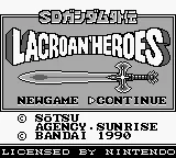 SD Gundam Gaiden - Lacroan' Heroes title screen