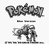 Pokemon - Blue Version (USA, Europe) (SGB Enhanced) title screen