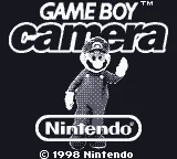 Game Boy Camera (USA, Europe) (SGB Enhanced) title screen