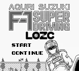 Suzuki Aguri no F-1 Super Driving title screen