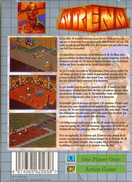 Arena: Maze of Death box back