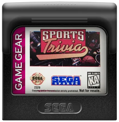 Sports Trivia cart