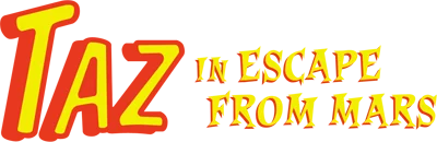 Taz in Escape from Mars logo