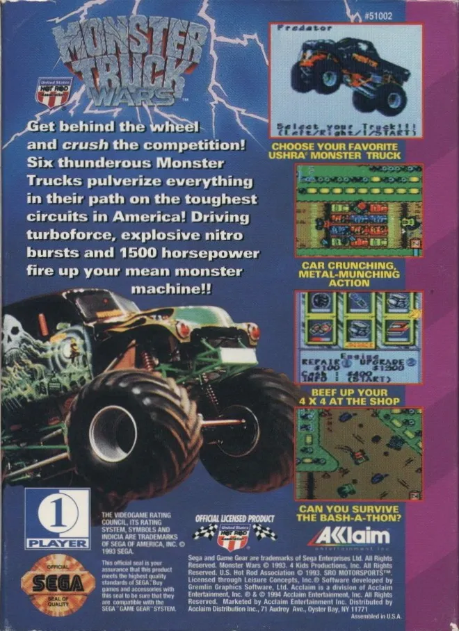 Monster Truck Wars box back