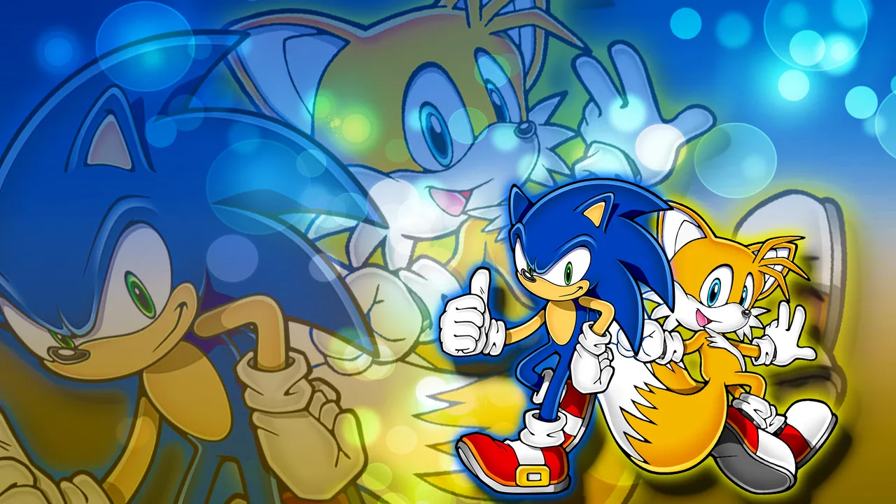 Backdrop artwork for Sonic the Hedgehog: Triple Trouble