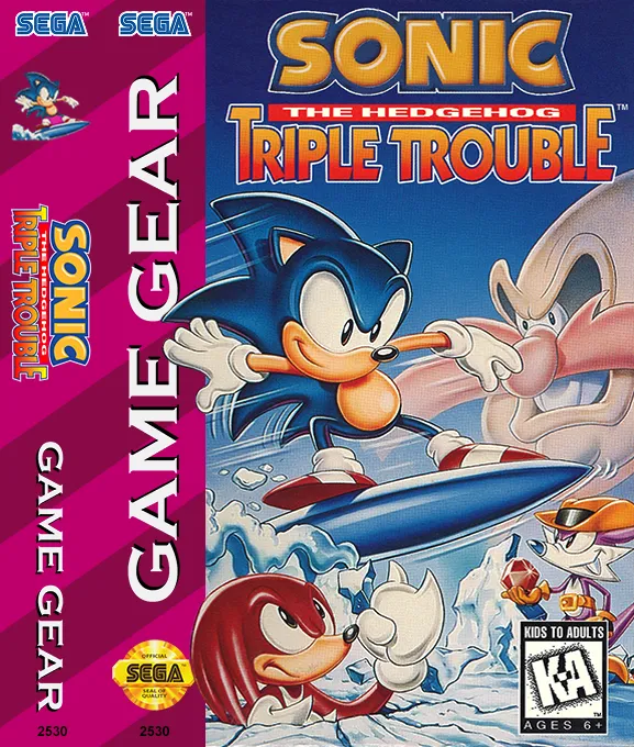 Sonic the Hedgehog: Triple Trouble box art
