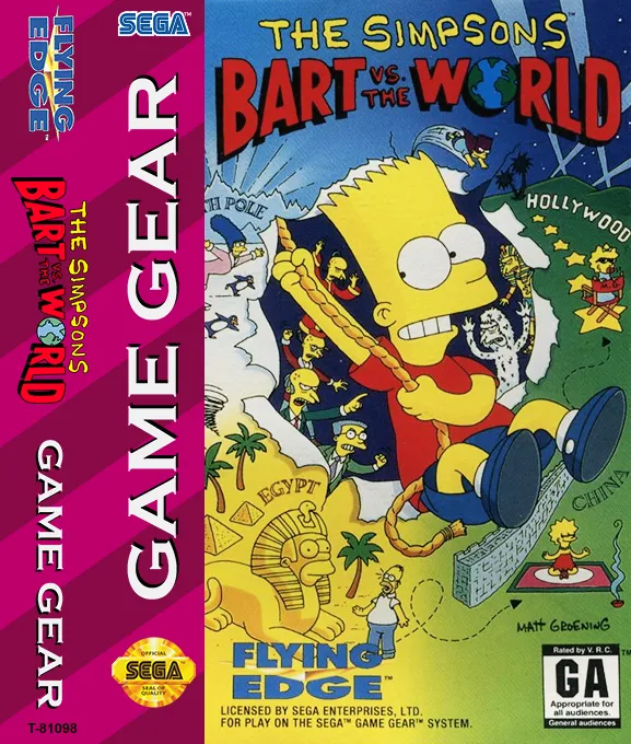 The Simpsons: Bart vs. the World box art