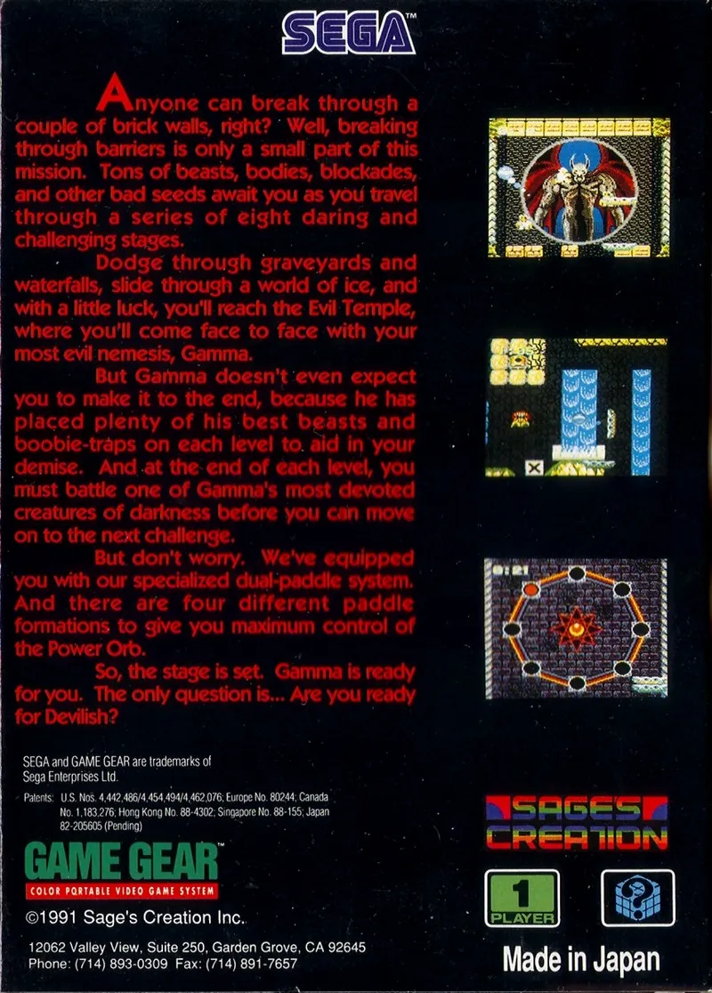 Devilish box back