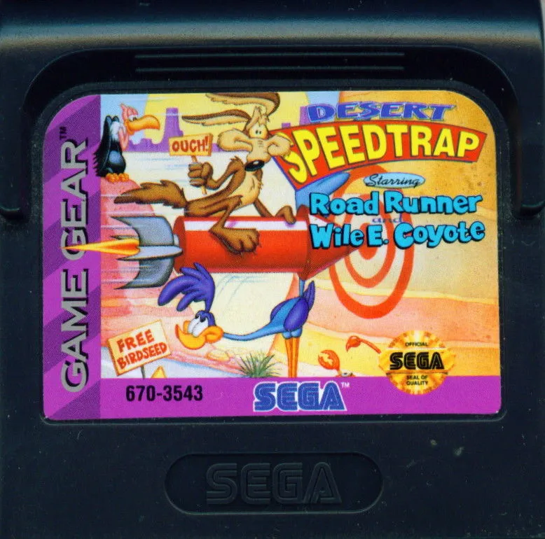 Desert Speedtrap starring Road Runner and Wile E. Coyote cart